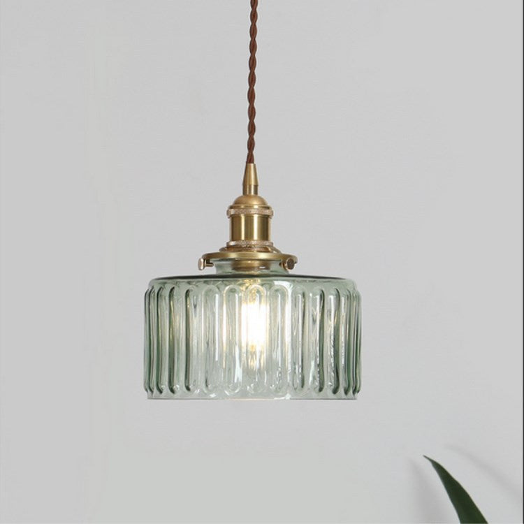 Glass Pendant Light - Brass Accents - Stylish Japanese Design - Image 4