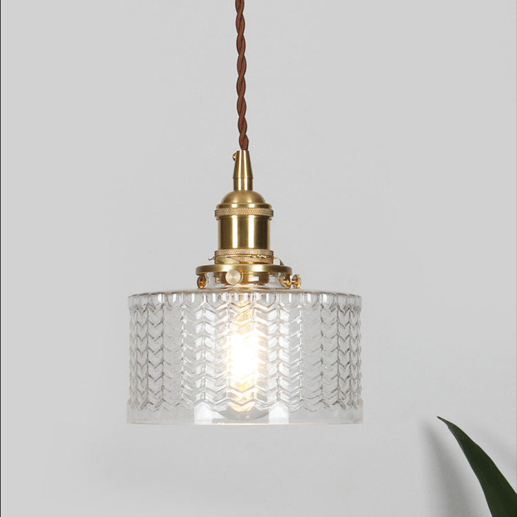 Glass Pendant Light - Brass Accents - Stylish Japanese Design - Image 6
