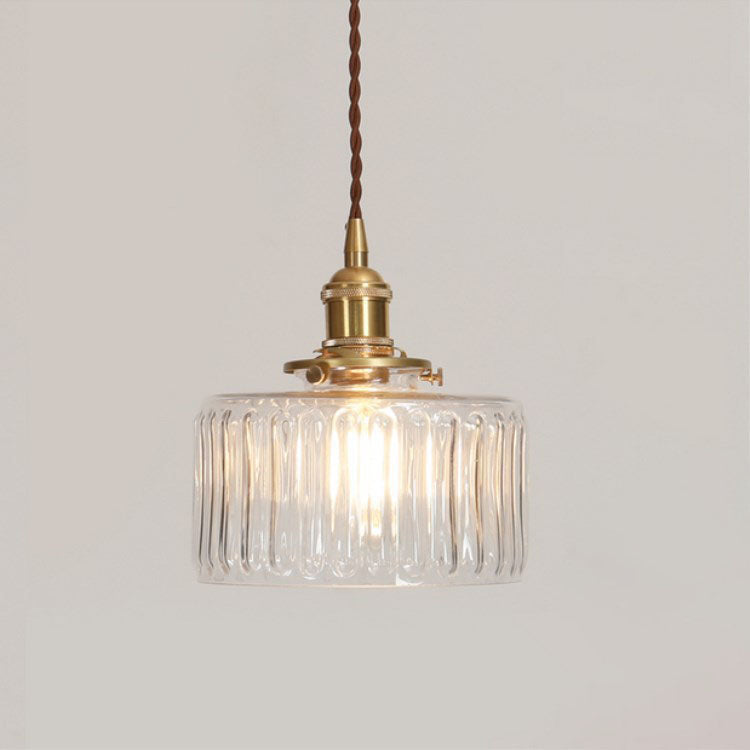 Glass Pendant Light - Brass Accents - Stylish Japanese Design - Image 7