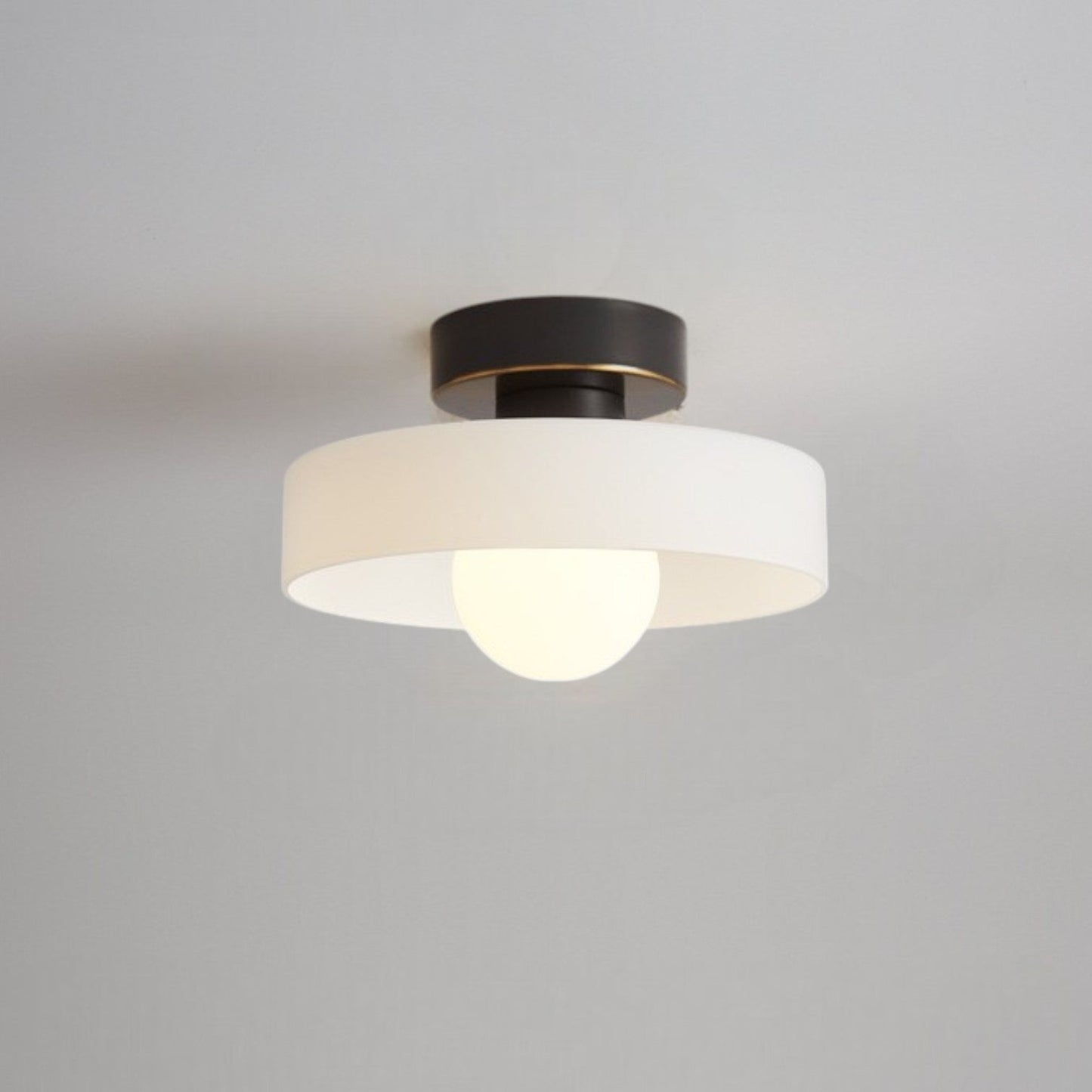 Glass Shade LED Ceiling Light - Stylish Round Fixture - Modern Home Lighting - Image 2