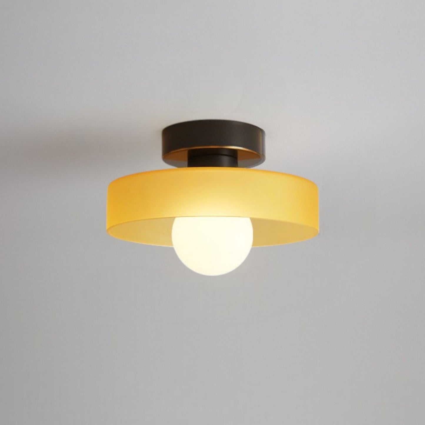 Glass Shade LED Ceiling Light - Stylish Round Fixture - Modern Home Lighting - Image 6