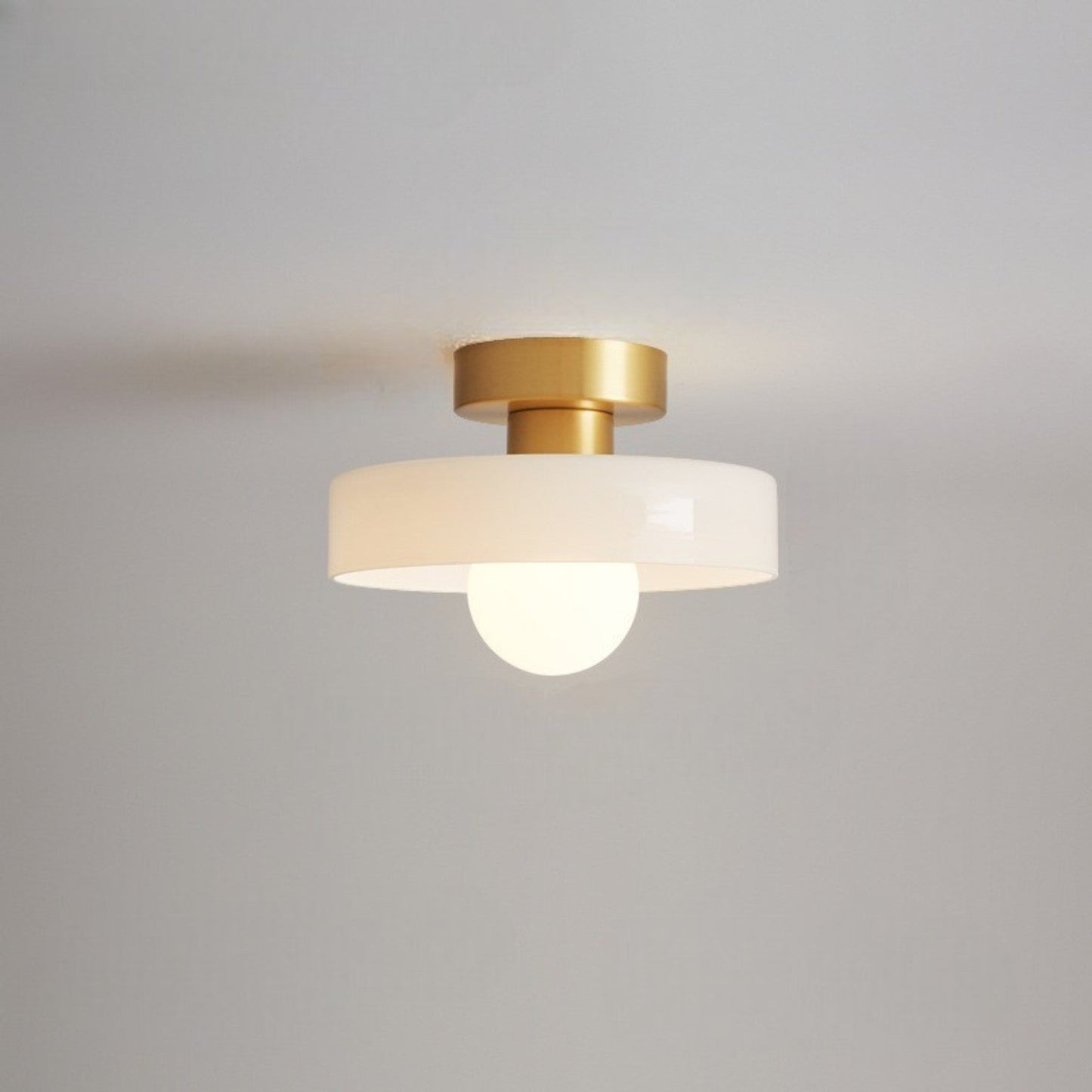 Glass Shade LED Ceiling Light - Stylish Round Fixture - Modern Home Lighting - Image 7