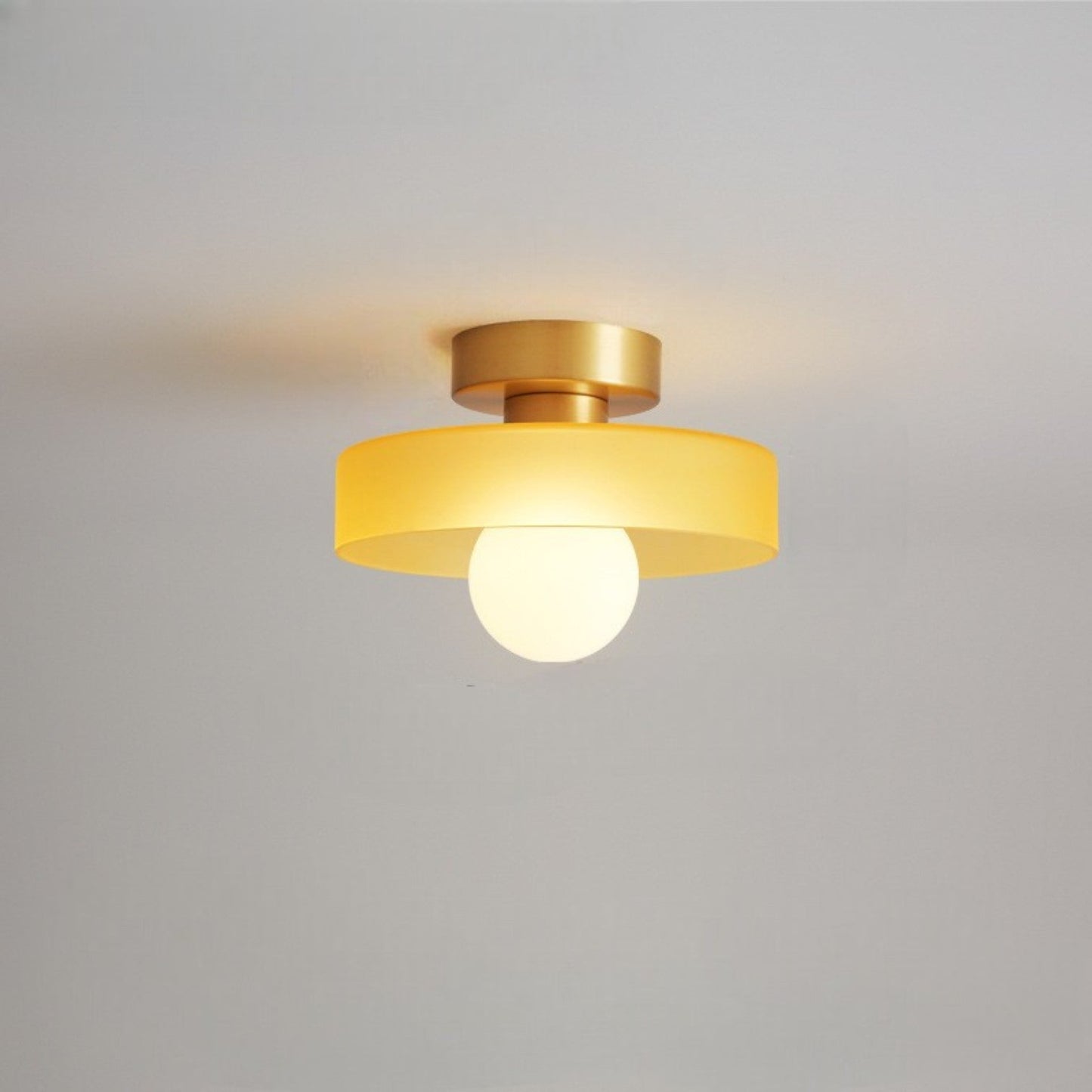 Glass Shade LED Ceiling Light - Stylish Round Fixture - Modern Home Lighting - Image 8