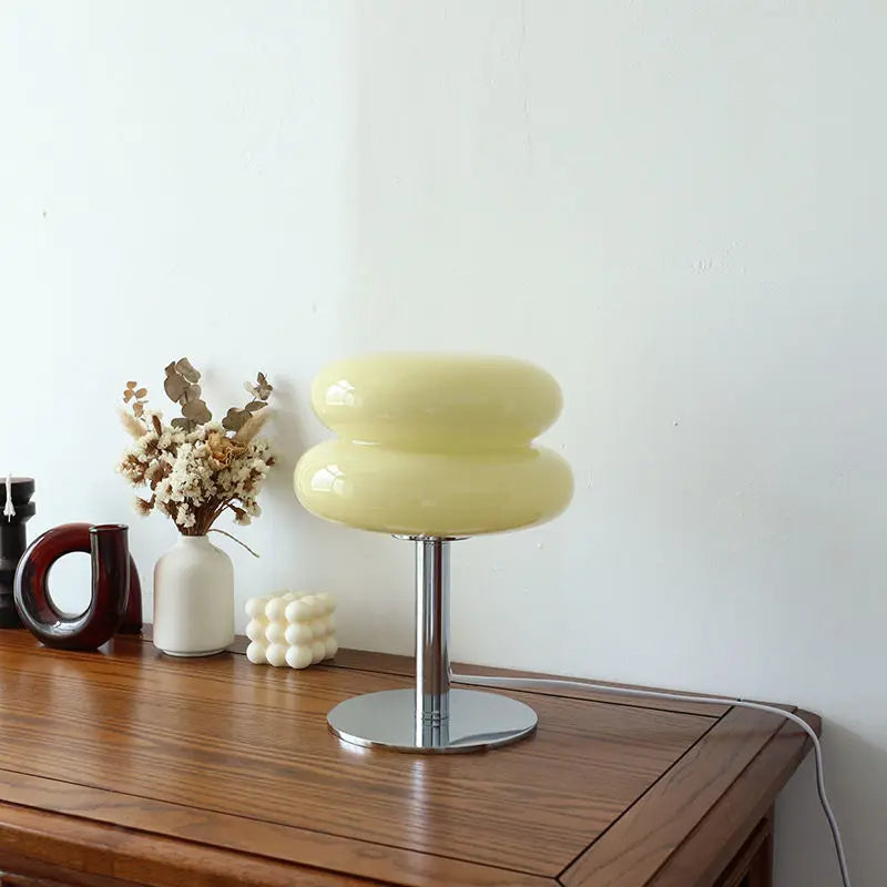 Glass Table Lamp - Italian Bauhaus Style - Dimmable LED - Image 3