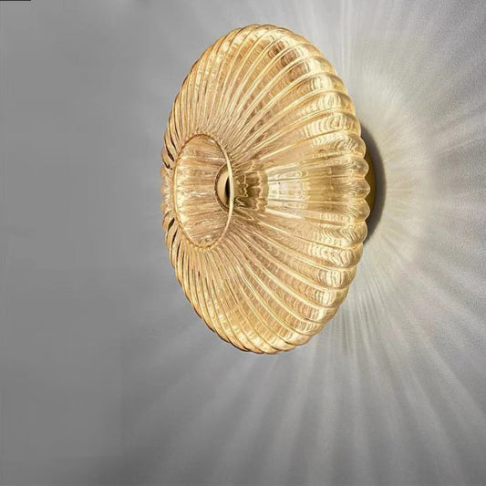 Glass Wall Lamp - Elegant Halo Lighting - Decorative Sconce - Image 1