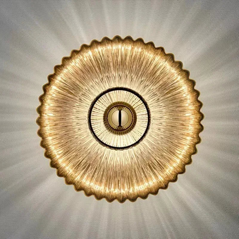 Glass Wall Lamp - Elegant Halo Lighting - Decorative Sconce - Image 4