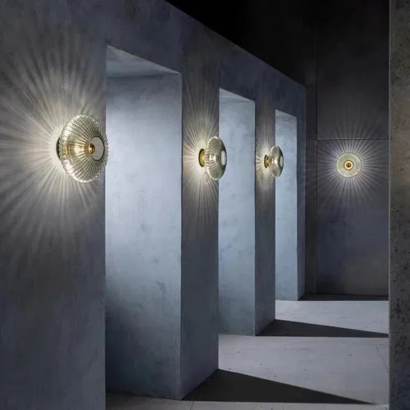 Glass Wall Lamp - Elegant Halo Lighting - Decorative Sconce - Image 5