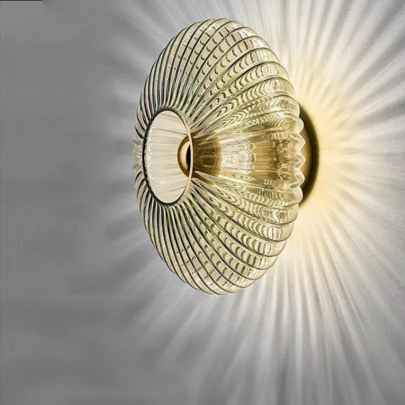 Glass Wall Lamp - Elegant Halo Lighting - Decorative Sconce - Image 7