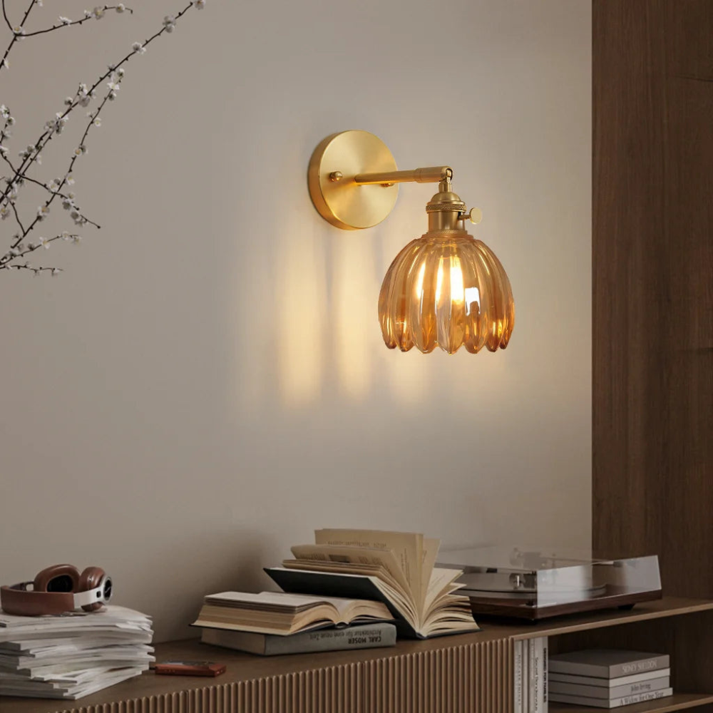 Glass Wall Sconce - Stylish Wall Lamp - Elegant Lighting Fixture - Image 2