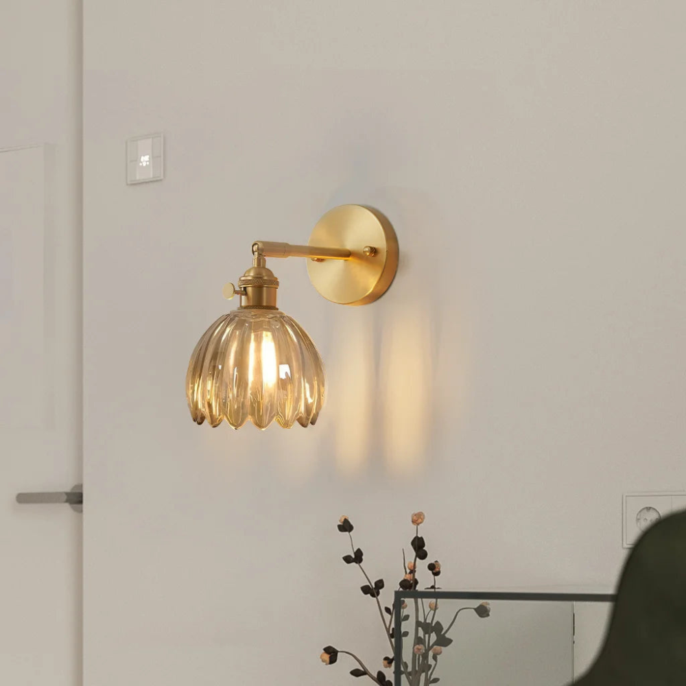 Glass Wall Sconce - Stylish Wall Lamp - Elegant Lighting Fixture - Image 4