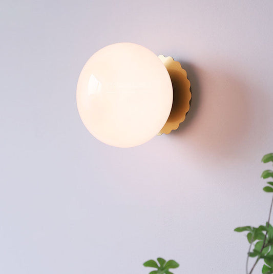Globe Glass Wall Lamp - Modern Sconce Lighting - Minimalist Style - Image 1