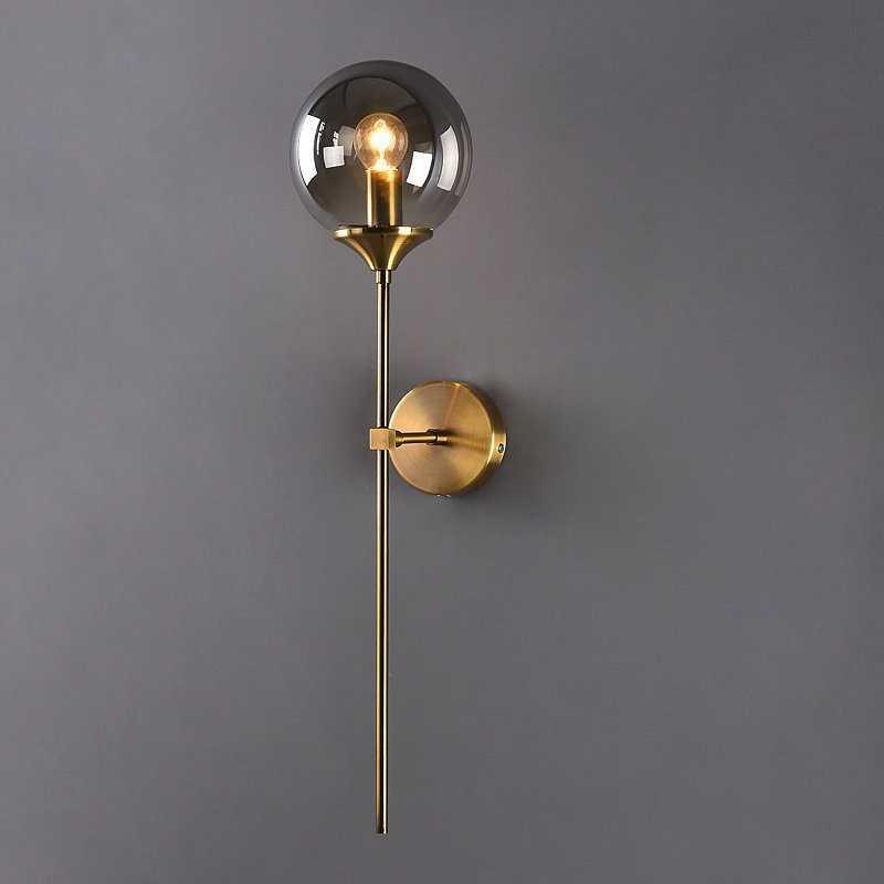 Globe Glass Wall Lamp - Modern Stylish Sconce - Hardwired Lighting Fixture - Image 4