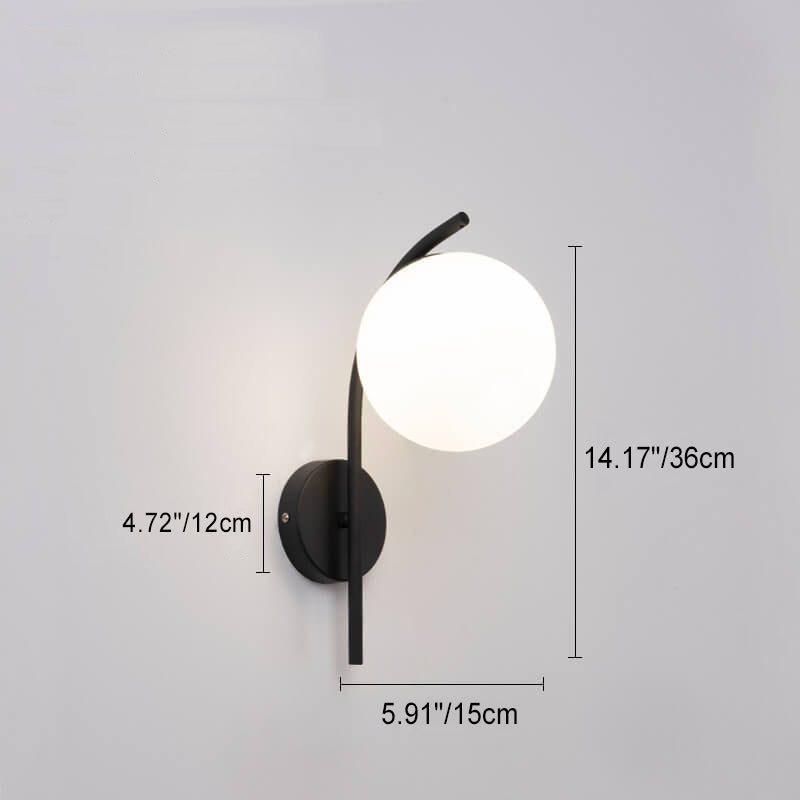 Globe Glass Wall Sconce - Modern Arc Wall Light - Stylish Nordic Design - Image 5