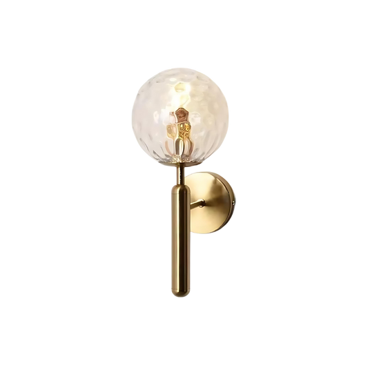 Globe Glass Wall Sconce - Modern Iron LED Wall Lamp - Nordic Style - Image 1