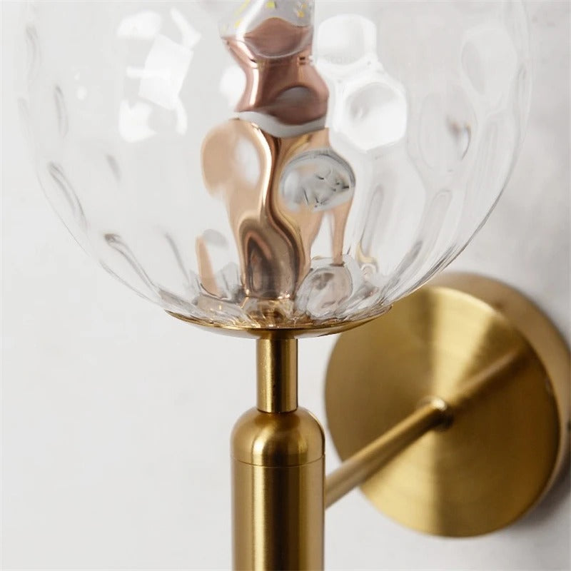 Globe Glass Wall Sconce - Modern Iron LED Wall Lamp - Nordic Style - Image 4