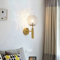 Globe Glass Wall Sconce - Modern Iron LED Wall Lamp - Nordic Style