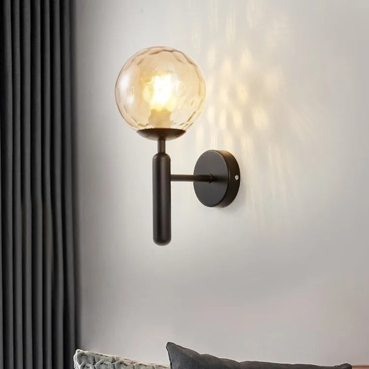 Globe Glass Wall Sconce - Modern Iron LED Wall Lamp - Nordic Style - Image 9