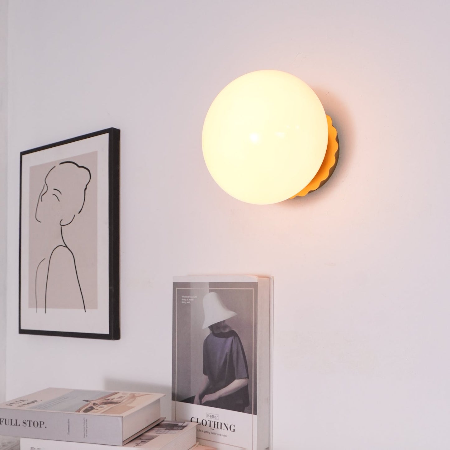 Globe Glass Wall Sconce - Stylish Iron Fixture - Modern Lighting - Image 5