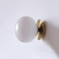 Globe Glass Wall Sconce - Stylish Iron Fixture - Modern Lighting