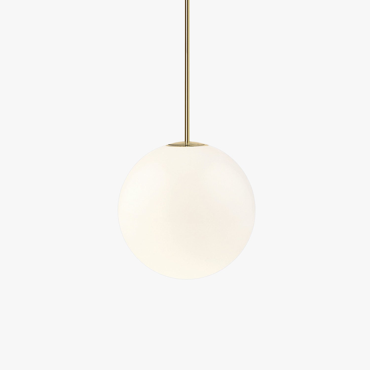 Globe Pendant Light - Glass Shade - Minimalist Style - Metal Accents - Image 1
