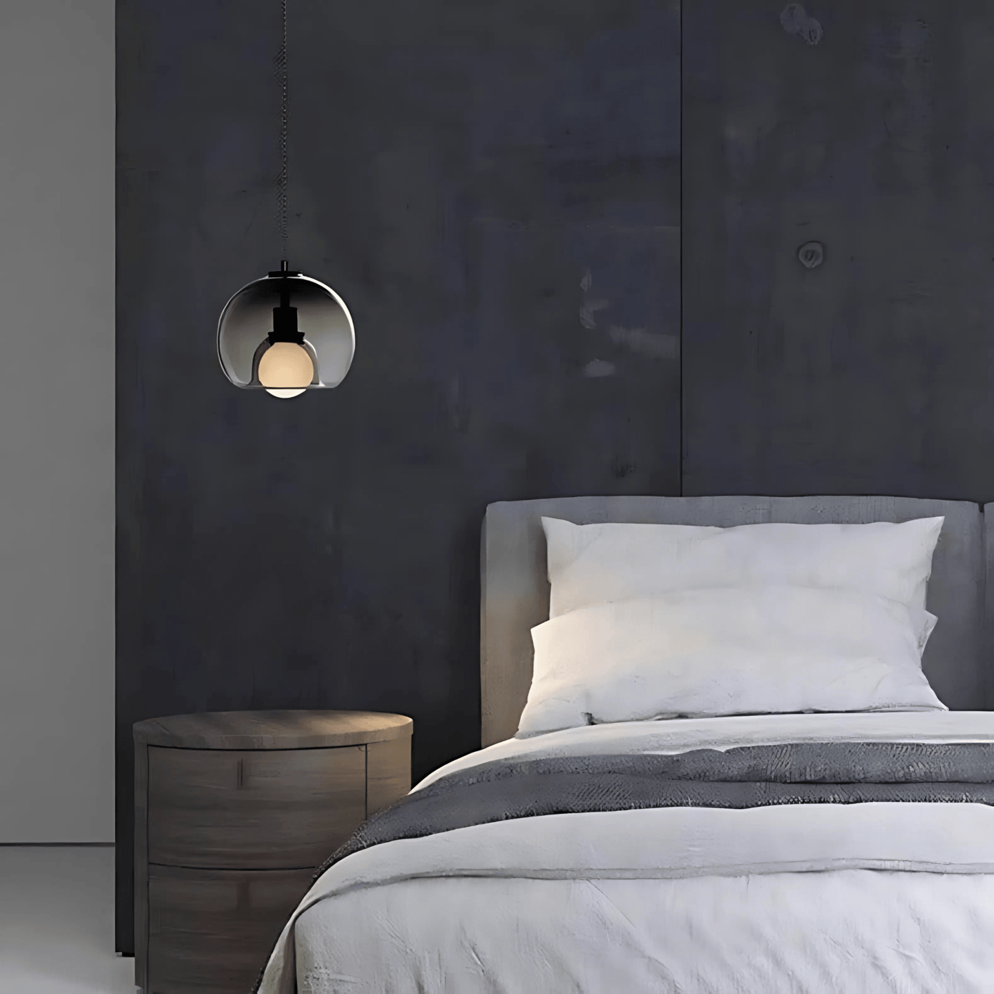 Globe Pendant Light - Hand Blown Glass - Modern Style - Image 4