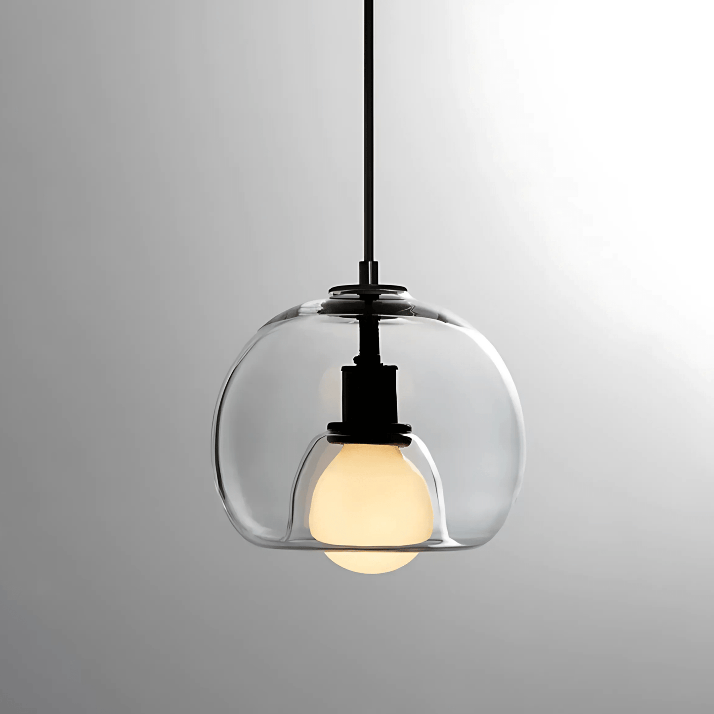 Globe Pendant Light - Hand Blown Glass - Modern Style - Image 6