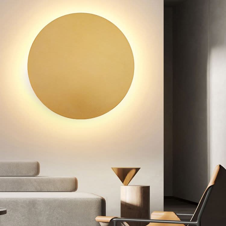 GlowNight Metal Round LED Wall Light - Set of 2