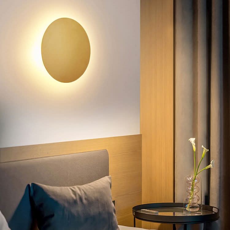GlowNight Metal Round LED Wall Light - Set of 2
