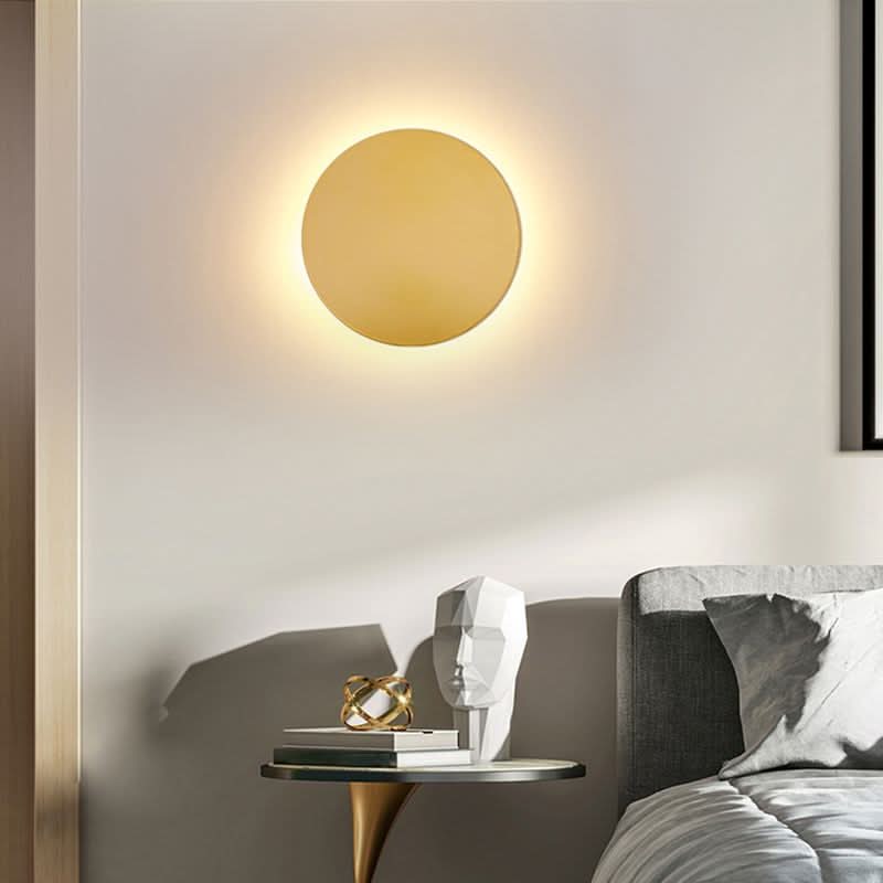 GlowNight Metal Round LED Wall Light - Set of 2