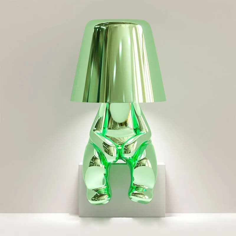 Goldie Resin Thinker LED Table Lamp