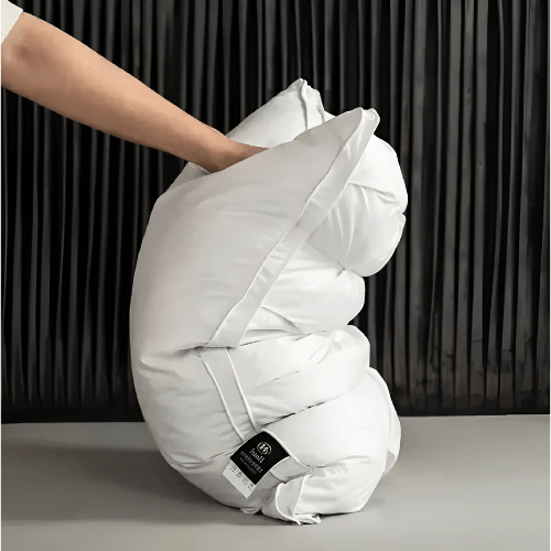 Goose Down Feather Cushion - Comfort Sleeping Pillow - 48 x 74 cm - Image 2
