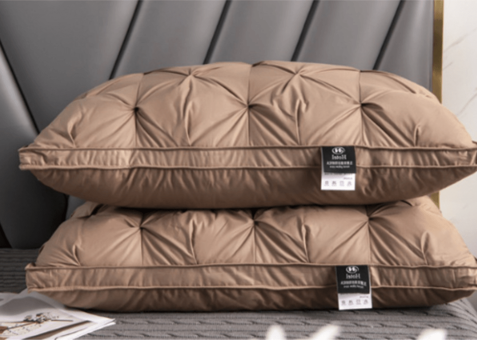 Goose Down Feather Cushion - Comfort Sleeping Pillow - 48 x 74 cm - Image 3