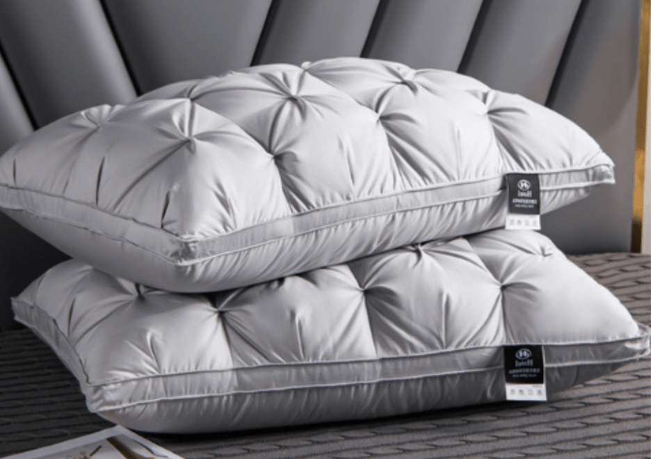 Goose Down Feather Cushion - Comfort Sleeping Pillow - 48 x 74 cm - Image 4