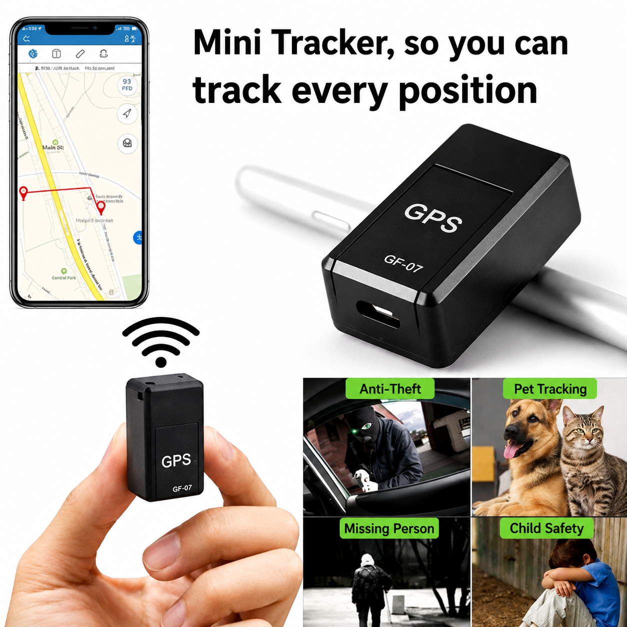 GPS Tracker for Car | Mini GPS Tracker No Subscription | Locaro