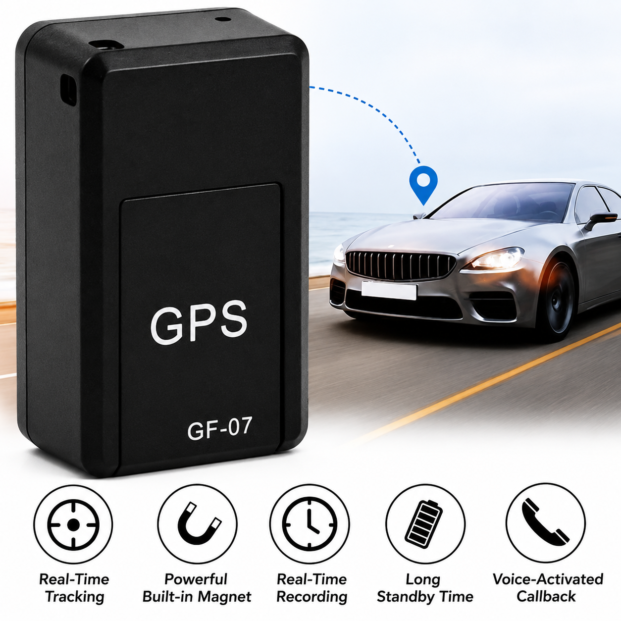 GPS Tracker for Car | Mini GPS Tracker No Subscription | Locaro
