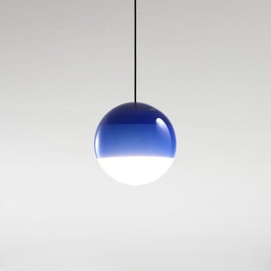 Gradient Glass Pendant Light - Modern Sphere Hanging Light - Stylish Ceiling Fixture - Image 1