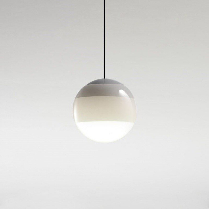 Gradient Glass Pendant Light - Modern Sphere Hanging Light - Stylish Ceiling Fixture - Image 3