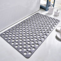 Gray Anti-Slip PVC Bath Mat - Shower & Bathtub Safety Mat