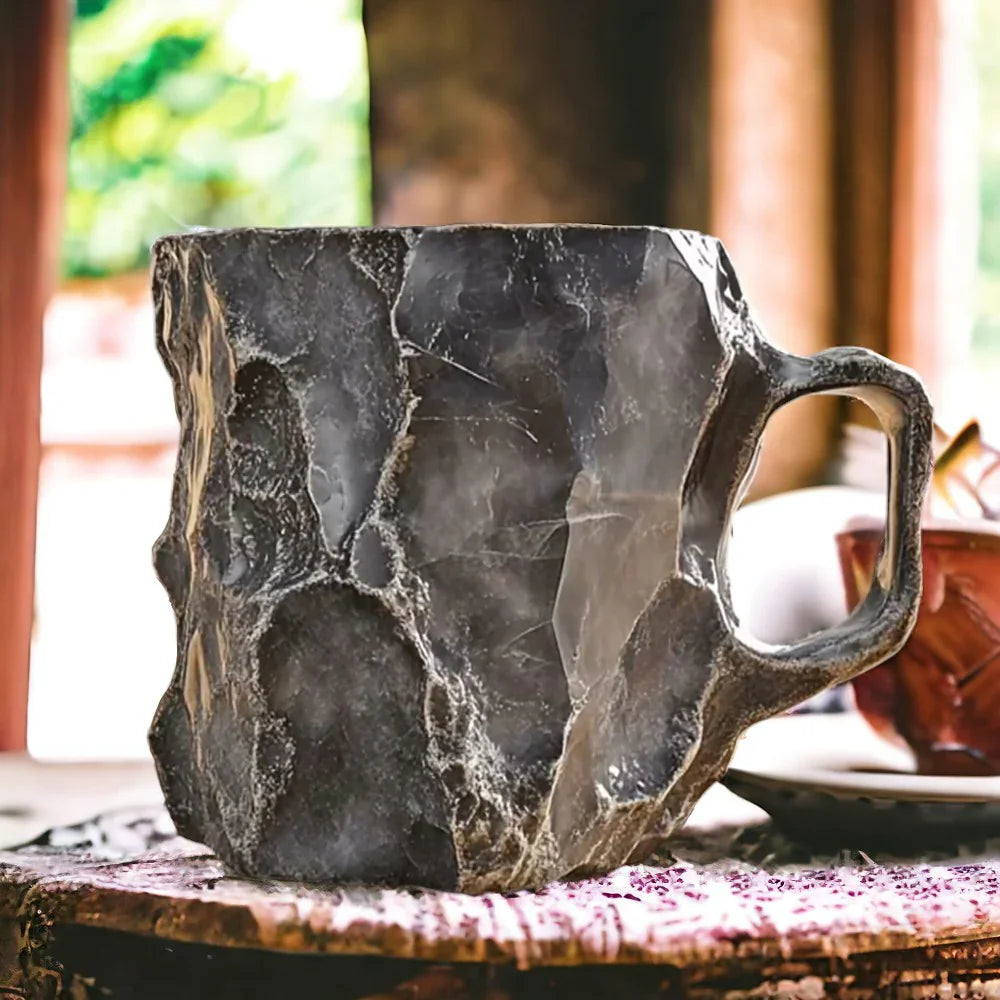 Handcrafted Gemstone Mug - Artisan Stone Coffee Cup - Unique Decorative Mug - Image 5