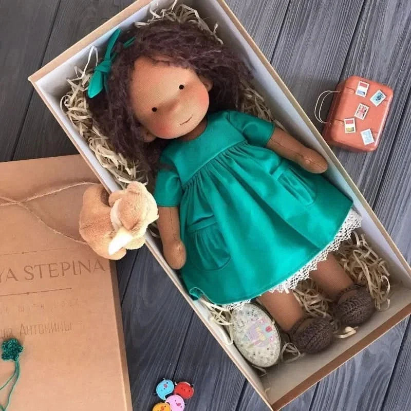 Handmade Cotton Plush Doll – Waldorf Style Elise Toy