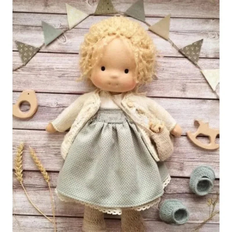 Handmade Cotton Plush Doll – Waldorf Style Elise Toy