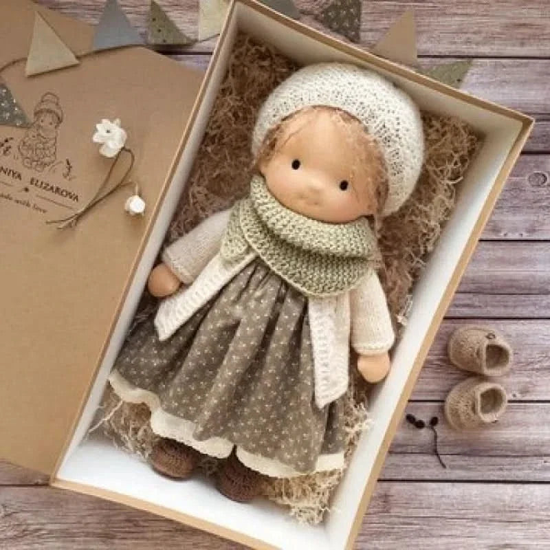 Handmade Cotton Plush Doll – Waldorf Style Elise Toy