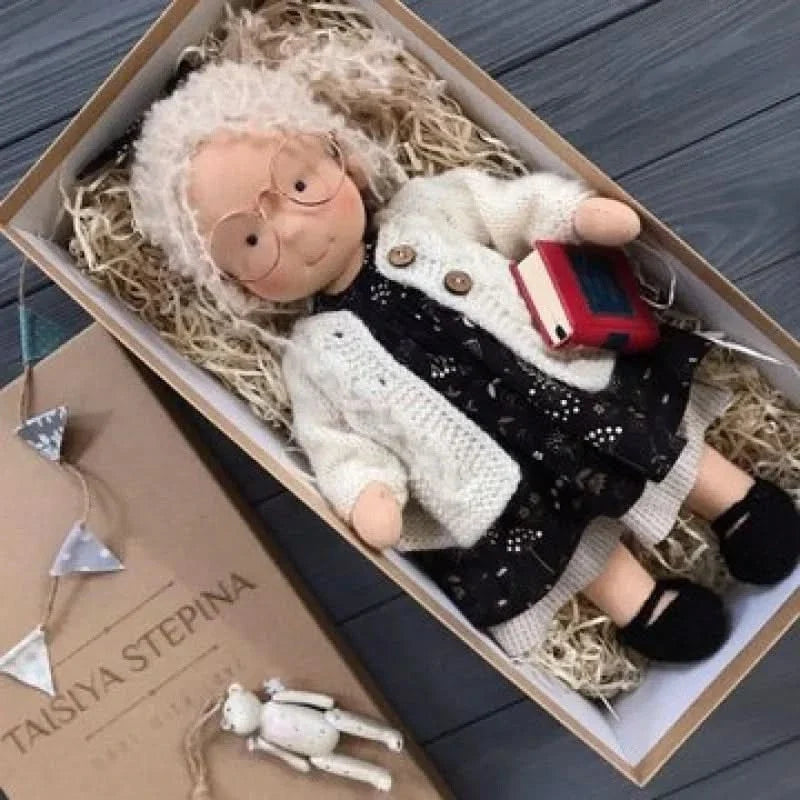 Handmade Cotton Plush Doll – Waldorf Style Elise Toy
