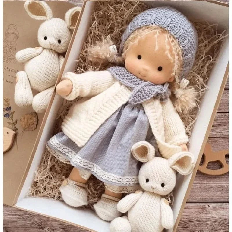 Handmade Cotton Plush Doll – Waldorf Style Elise Toy