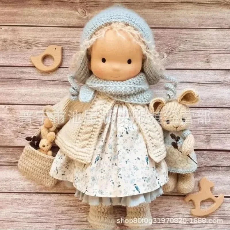 Handmade Cotton Plush Doll – Waldorf Style Elise Toy