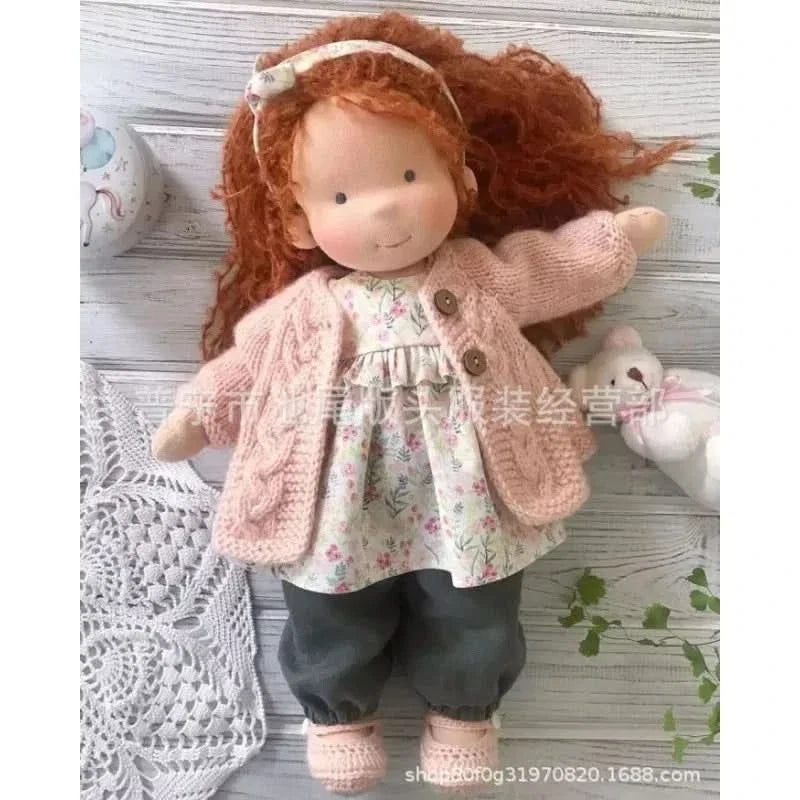 Handmade Cotton Plush Doll – Waldorf Style Elise Toy