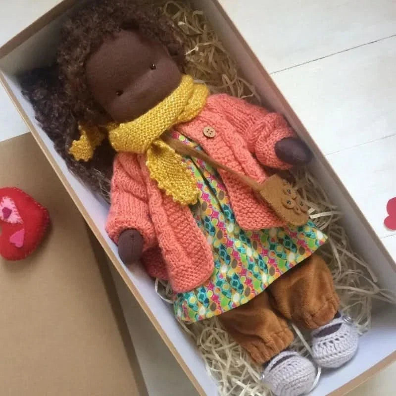 Handmade Cotton Plush Doll – Waldorf Style Elise Toy