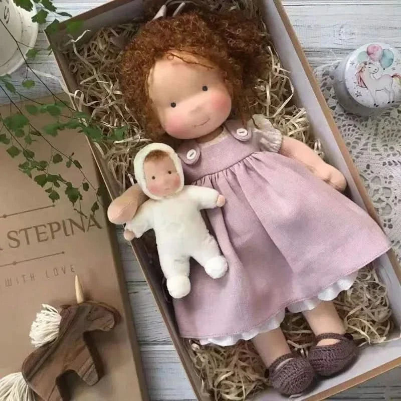 Handmade Cotton Plush Doll – Waldorf Style Elise Toy