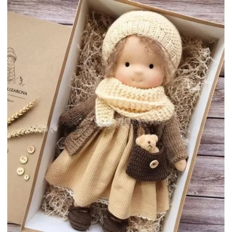 Handmade Cotton Plush Doll – Waldorf Style Elise Toy