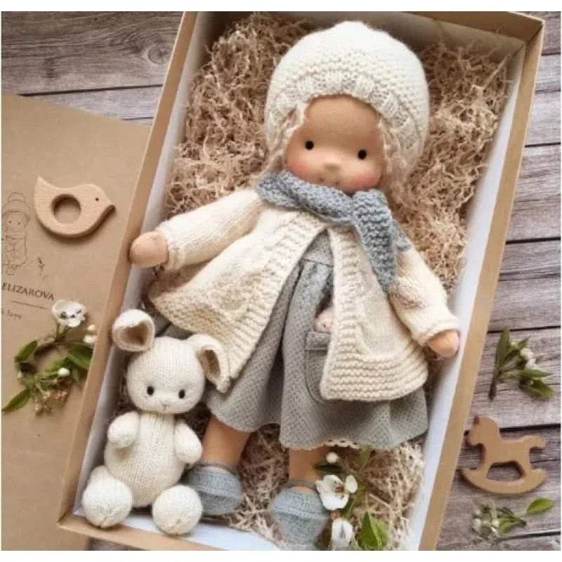 Handmade Cotton Plush Doll – Waldorf Style Elise Toy